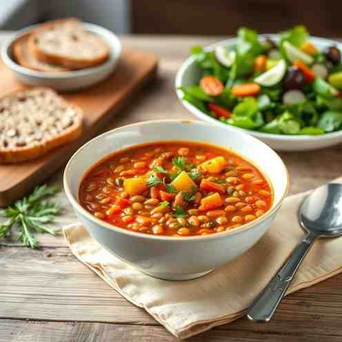 Easy Organic Red Lentil Soup - Healthy & Hearty Meal Prep